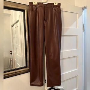 Abercrombie Curve Love Faux Leather Pants
